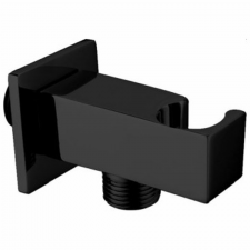 Meissen Edge Miela EWO12SB Square Cradle and Wall Outlet Double Black
