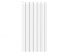 Shower Curtain PVC White with Hooks