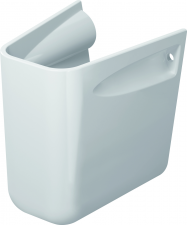 Duravit D-Code 08571800002 - White Half Pedestal With Fixations