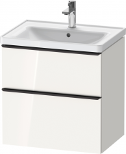 Duravit D-Neo Vanity Unit DE435402222 65cm 2 Drawers Wall-Mounted