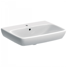 Geberit Selnova Square 500.290.01.1 Basin 55cm One Tap Hole Wall Hung