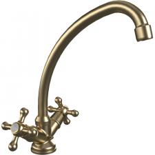 HNC Breo BRE051BBQ Sink Mixer Deck Type Brushed Bronze Quarter Turn