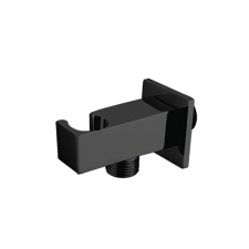 Meissen Edge Miela EWO12SB Square Cradle and Wall Outlet Double Black