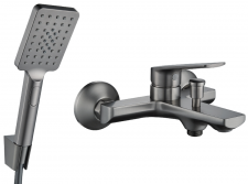 Meissen Vita SL120VIWG Bath/Shower Mixer Exposed Single Lever Graphite