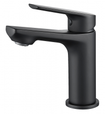 Meissen Vita SL220VIB Basin Mixer Single Lever Small Double Black