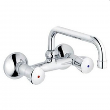 Schulte Classic Line-2 Z031015-05010 - Chrome Walltype Sink Mixer