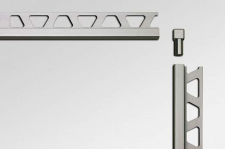 Schlüter AE100 - 10mmx2.5m Long Aluminium Square Tile Edge Strip
